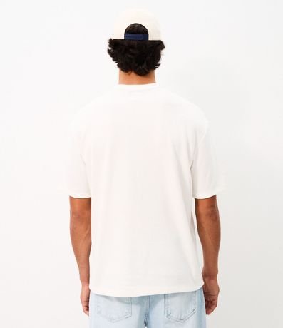 Remera Relaxed en Algodón con Textura de Mini Waffle 3