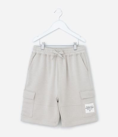 Bermuda Infantil en Algodón con Bolsillo Cargo - Talle 5 a 14 años