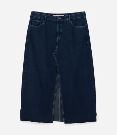 Pollera Midi en Jeans con Fenda Curve & Plus Size 6