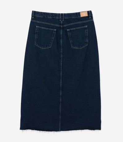 Pollera Midi en Jeans con Fenda Curve & Plus Size 7