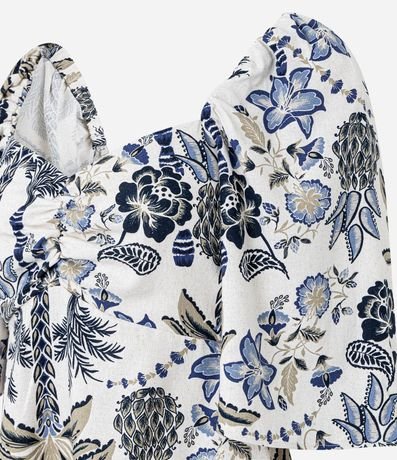 Blusa en Viscolino con Escote Corazón y Estampa Floral 6