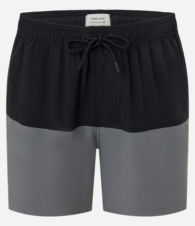 Bermuda en Microfibra con Bolsillo con cremallera y Estampa Bicolor 5