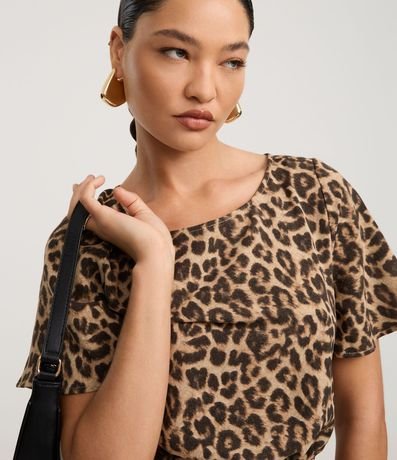 Enterito en Airflow con Lazo y Estampa Leopardo 3