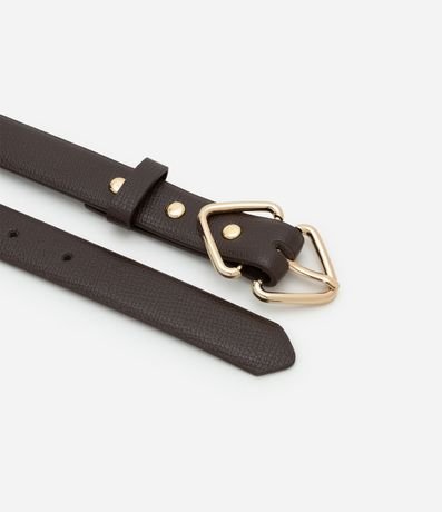 Kit 02 Cintos en Pu con Hebillas Triangulares 3