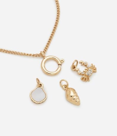 Pulsera Ajustable con Colgantes en Nácar 3