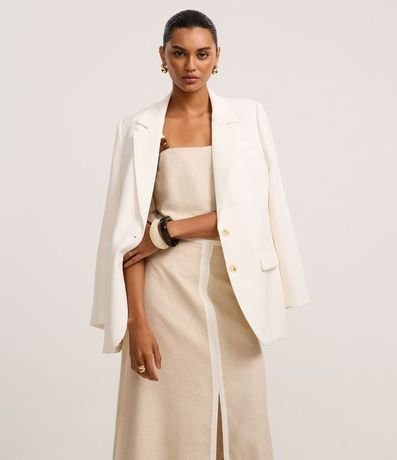 Pollera Evasê Midi en Viscolino con Bies Contrastante 2