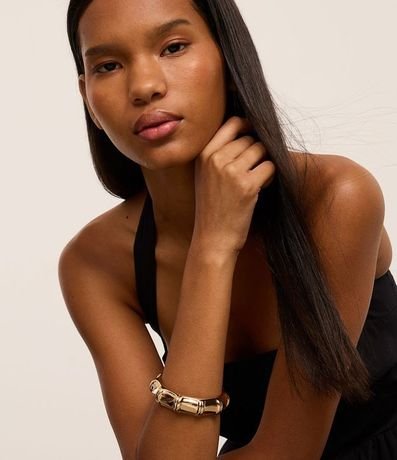 Pulsera en Metal con Formato Bambú 4