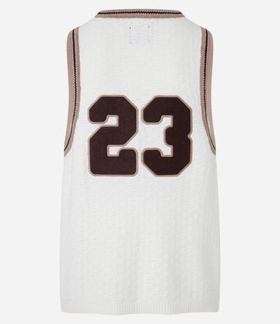 Musculosa Sportcore en Punto Número 23 con Bies Contrastante 9