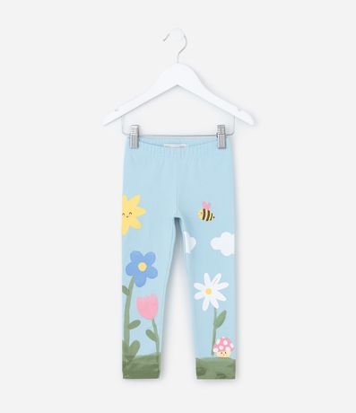 Pantalón Legging Infanitl en Cotton con Estampa de la Natureza - Talle 1 A 6 años 1