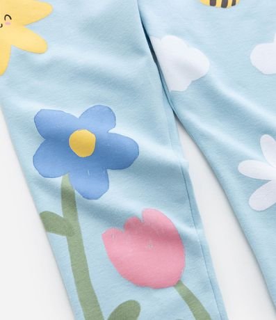 Pantalón Legging Infanitl en Cotton con Estampa de la Natureza - Talle 1 A 6 años 4