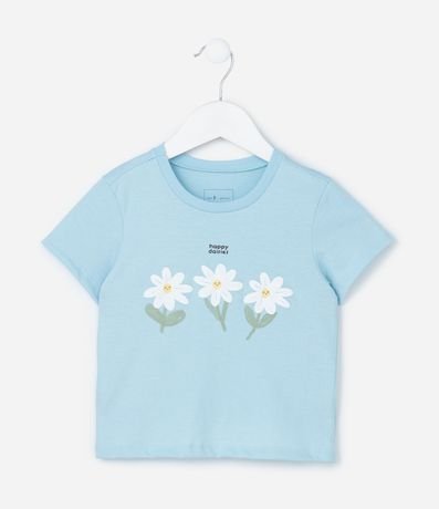 Blusa Infantil con Estampa de Margaritas - Talle 1 a 6 años 2