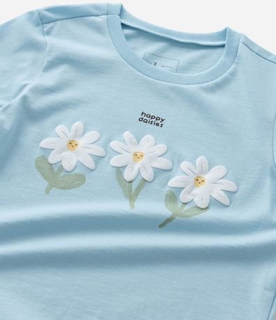 Blusa Infantil con Estampa de Margaritas - Talle 1 a 6 años 5