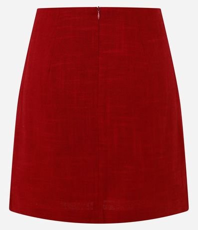 Pollera en Viscolino con Detalle de Bolsillo Falso en la Frente 7