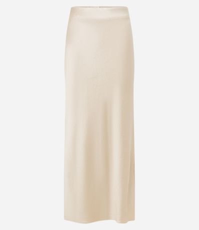 Pollera New Midi en Satén con Encaje 9