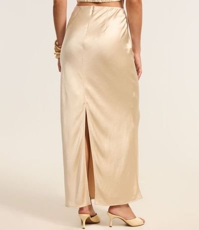Pollera New Midi en Satén con Encaje 5