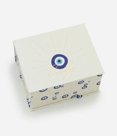 Baúl de Memorias ojo Turco con Bloc de Notas y Potecito 2