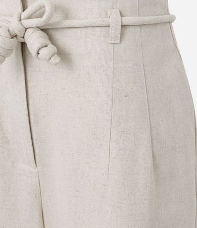 Pantalón Pantalona en Viscolino con Cinturón Cuerda 8