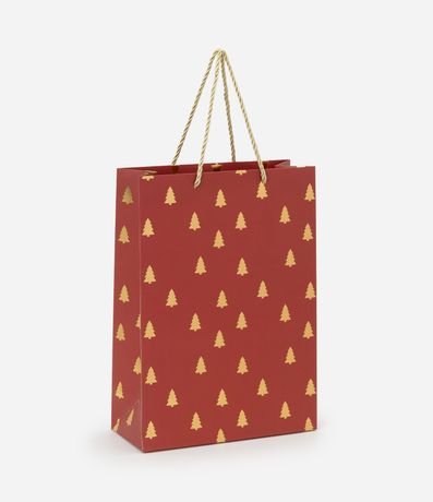 Bolsa de Regalo Pequeña con Mini Árboles de Navidad en Foil