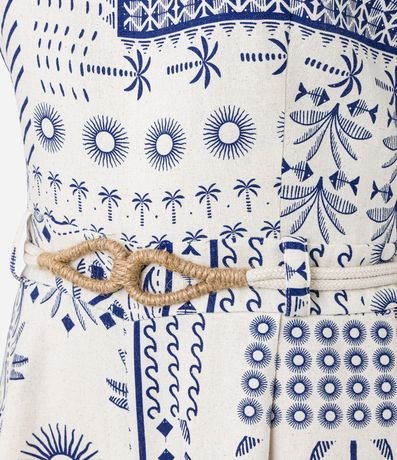 Enterito en Viscolino con Cinturón Cuerda y Estampa Tropical 6