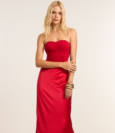 Pollera New Midi en Satén con Encaje 2