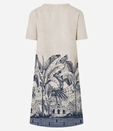 Vestido T-Shirt Corto en Viscolino con Estampa Arco de Lapa 6