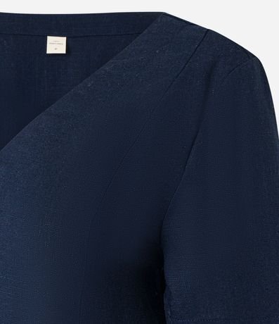 Vestido T-Shirt en Viscolino con Escote V 3