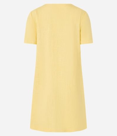 Vestido T-Shirt en Viscolino con Escote V 6