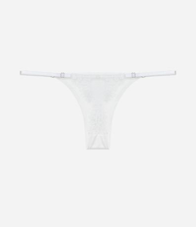 Bombacha Colaless Hilo en Microfibra con Encaje Trasero 2