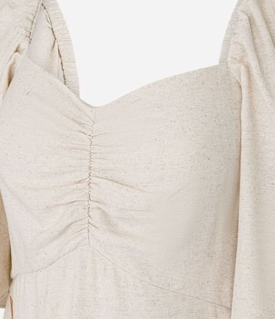 Vestido Midi en Viscolino con Estampa Follaje 6