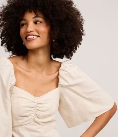 Vestido Midi en Viscolino con Estampa Follaje 3