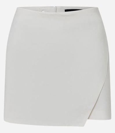 Short Pollera en Bengalina con Recorte Delantero 5