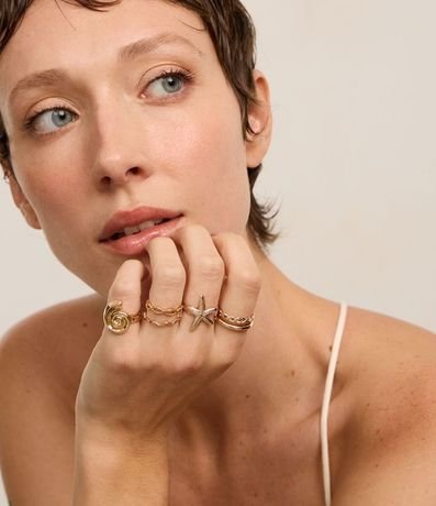 Kit 06 Anillos Delicados y Fondo de Mar