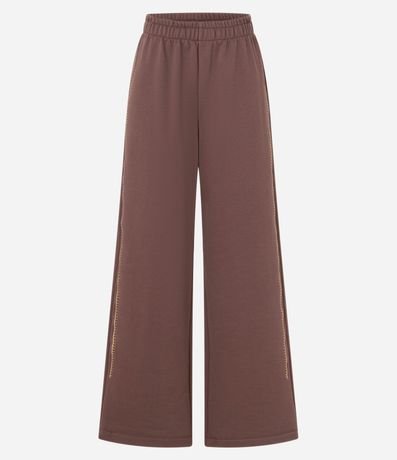 Pantalón en Algodón con Forro Fleece y Bordado Lateral 5