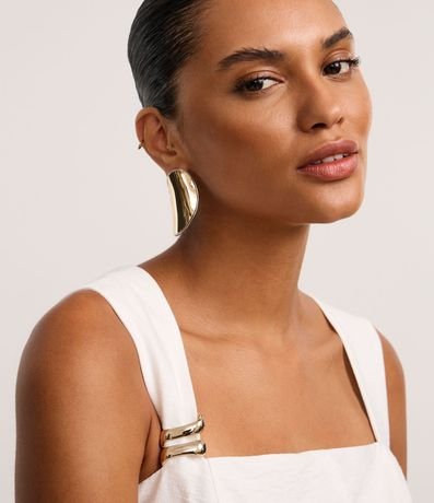 Blusa Peplum en Viscosa con Adornos en el Bretel y Traspase 3