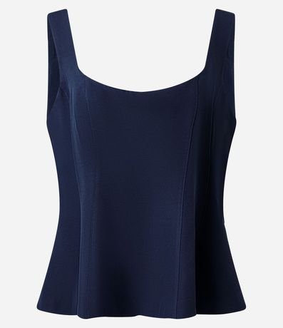 Blusa Sastre con Escote Cuadrado y Bretel Ancho 5