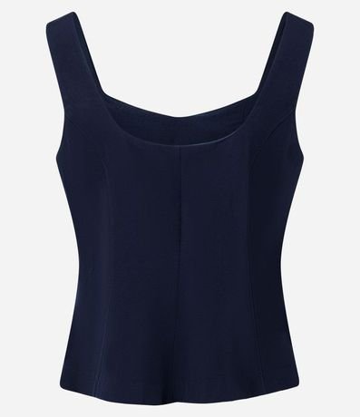 Blusa Sastre con Escote Cuadrado y Bretel Ancho 6