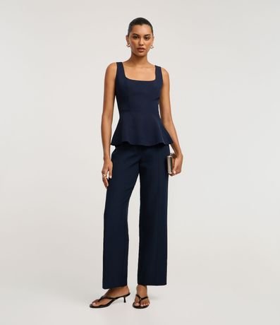 Blusa Sastre con Escote Cuadrado y Bretel Ancho 2