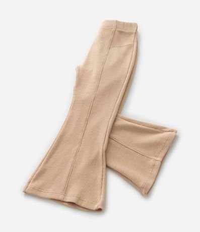 Pantalón Flare Infantil en Rib con Recortes - Talle 1 a 6 años 4