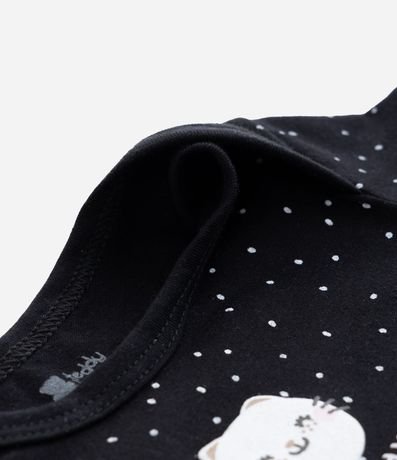 Body Infantil con Estampa Gatita y Lunares - Talle 0 a 24 meses 6