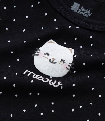 Body Infantil con Estampa Gatita y Lunares - Talle 0 a 24 meses 7