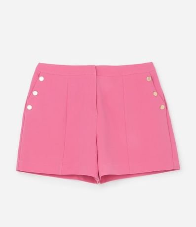 Bermuda en Crepé con Botones en los Bolsillos Curve & Plus Size 4