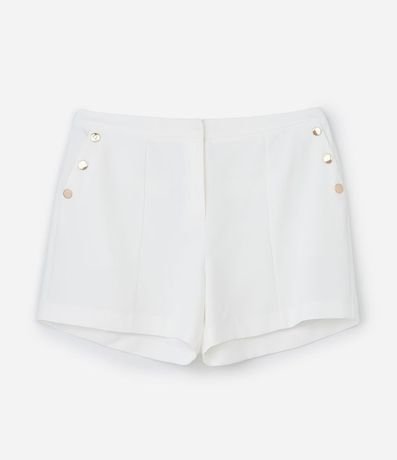 Bermuda en Crepé con Botones en los Bolsillos Curve & Plus Size 6