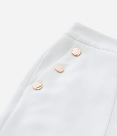 Bermuda en Crepé con Botones en los Bolsillos Curve & Plus Size 10