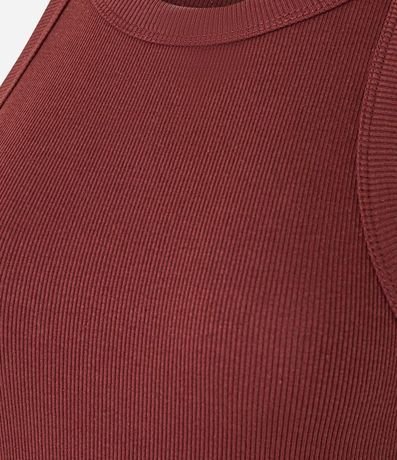 Blusa Básica Regular en Rib de Algodón 7