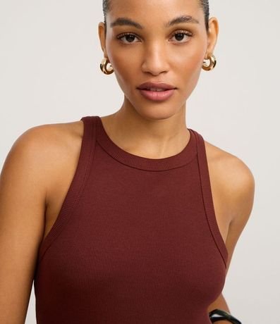 Blusa Básica Regular en Rib de Algodón 3