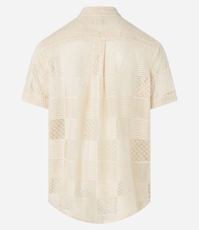 Camisa Comfort en Algodón con Textura Patchwork Cuadriculada 9