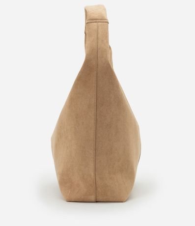 Bolsa Hobo Grande en Gamuza y Correa de Hombro 3