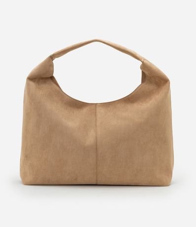Bolsa Hobo Grande en Gamuza y Correa de Hombro 6
