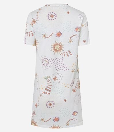 Camisón Corta en Algodón con Estampa de Estrellas 4