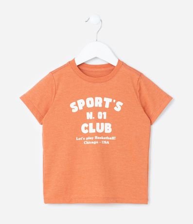 Remera Infantil con Lettering Sports Club - Talle 1 a 6 años